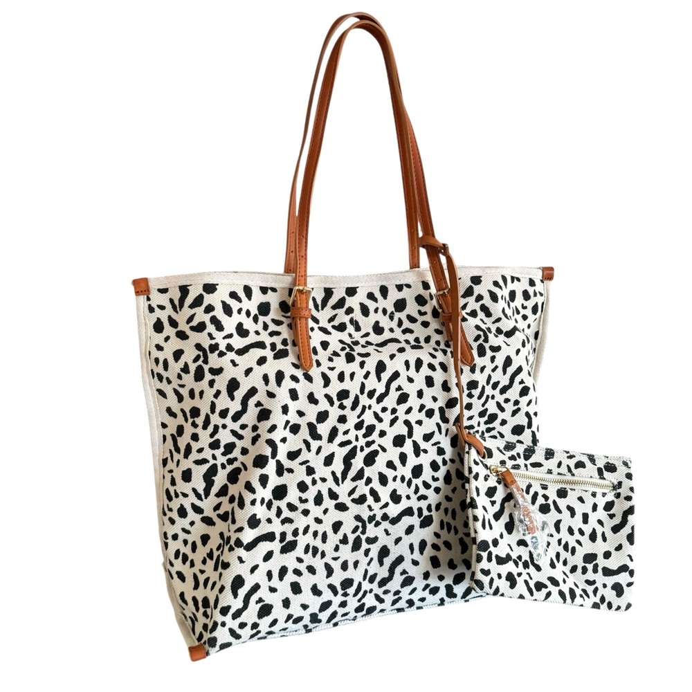 🆕 Carly Jean Los Angeles Tote Shoulder Bag Leopard Print